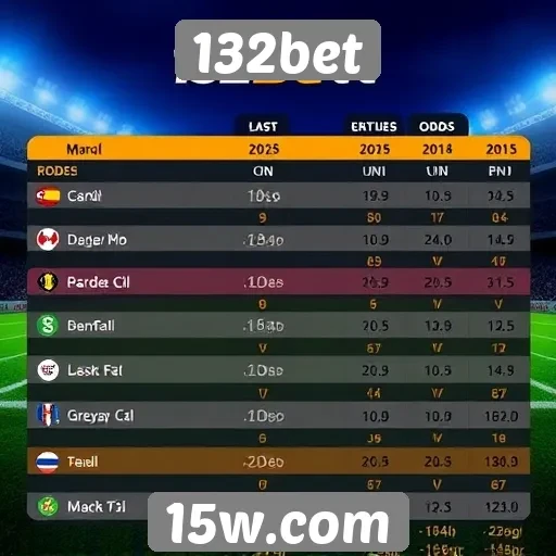 Comparativo de odds entre 132bet e concorrentes
